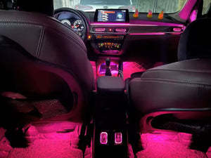 For BMW X1 X2 2016-2022 F48 F49 Dynamic Colorful Ambient Lighting Upgrade Kit for Interior LED Ambient Lighting LED Air Vent Carputech