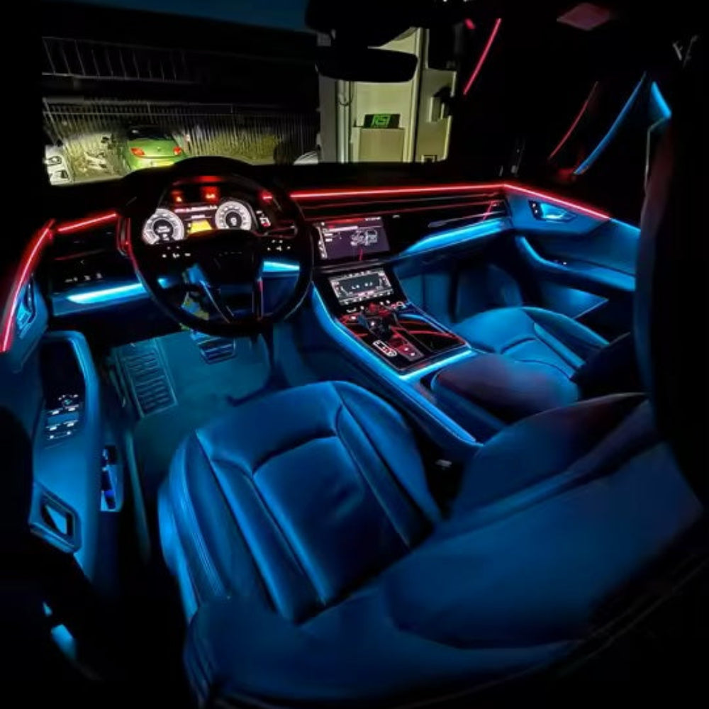 64 Colors Dynamic Ambient Lighting for Audi Q7 2020-2025 MMI Screen Control Interior LED Lighting Upgrade Carputech