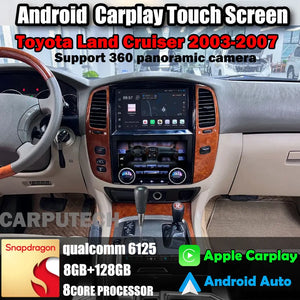 20" For Toyota Land Cruiser 2003-2007 Car Radio Headunit Stereo Wireless CarPlay Android Auto Upgrade Android Touch Screen Carputech