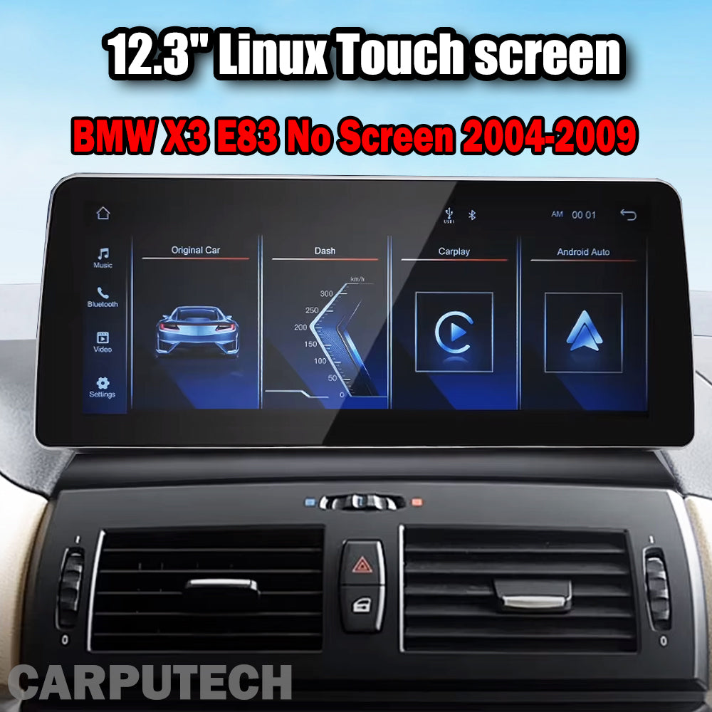 12.3 inch For BMW X3 E83 No Screen 2004-2009 Linux Infotainment Navigation System Car Multimedia Touch Screen Head Unit Car Radio GPS