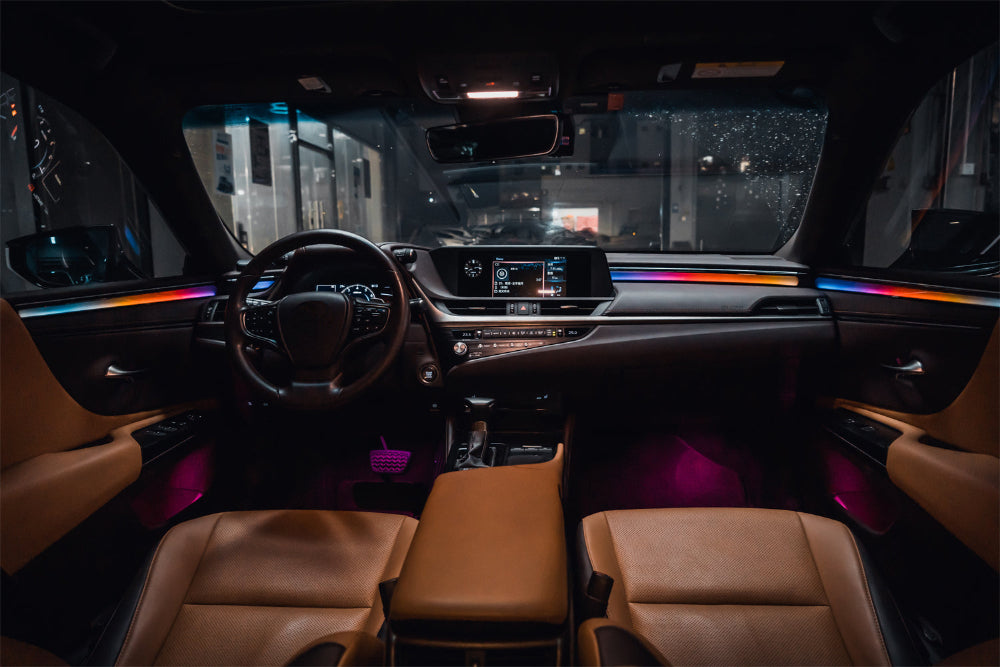 Dynamic Ambient Lighting for LEXUS ES 2018 - 2024 Interior LED Lighting Upgrade Trim Panel Accessories Kit Carputech