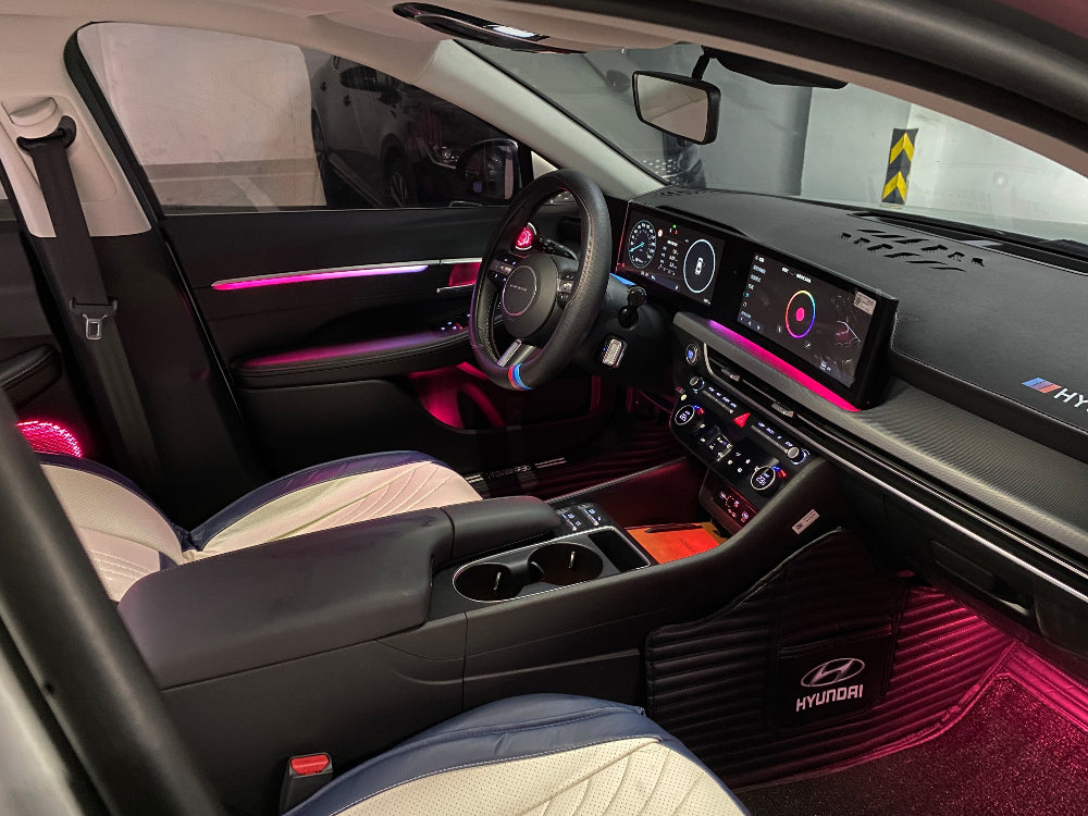 Upgrade Symphony LED Car Interior Ambient Lighting for Hyundai Sonata 2023 - 2024 Decoration Accessories