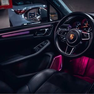 Dynamic Symphony Ambient Lighting Kit For 2014-2023 Porsche Macan Car Interior Light Atmosphere Lamp LED Speaker Cover Carputech