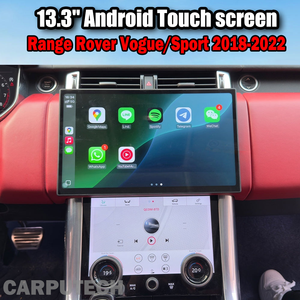 13.3'' For Range Rover Vogue / Sport 2018-2022 Android Screen Infotainment Navigation System Car Multimedia Touch Screen Head Unit Car Radio