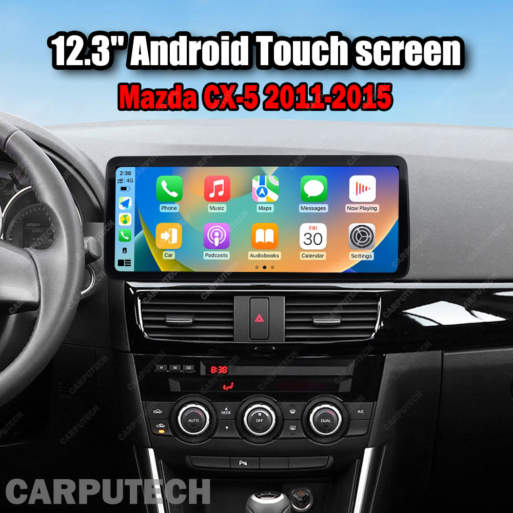 12.3'' For Mazda CX-5 2011-2015 Infotainment Navigation System Car Multimedia Touch Screen Head Unit Android14 Car Radio GPS