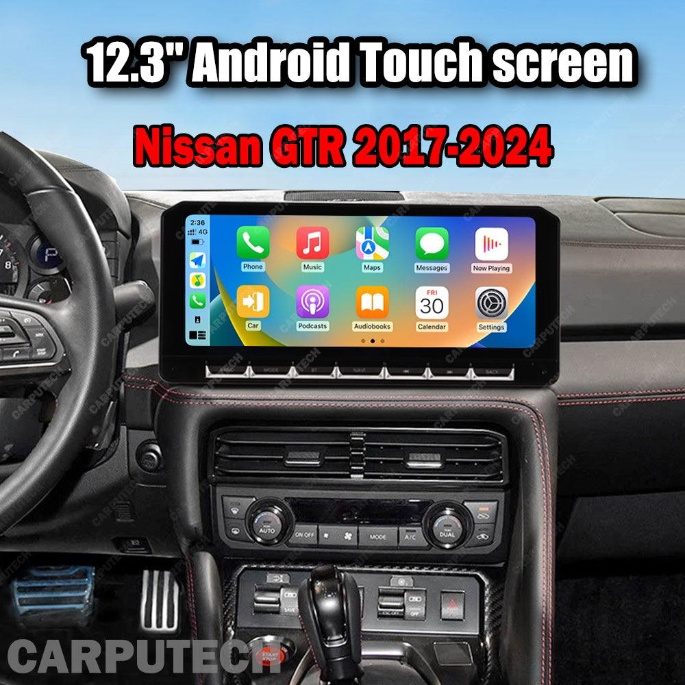 For Nissan GT-R 2017-2024 GTR Infotainment Navigation System Car Multimedia Touch Screen Head Unit Android14 Car Radio GPS