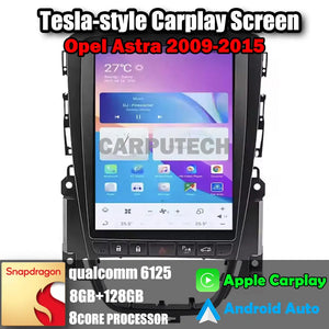 10.4" For Opel Astra 2009-2015 Car Radio Headunit Stereo Carplay Upgrade Tesla Style Screen Android Auto GPS Navigation Multimedia Player Carputech