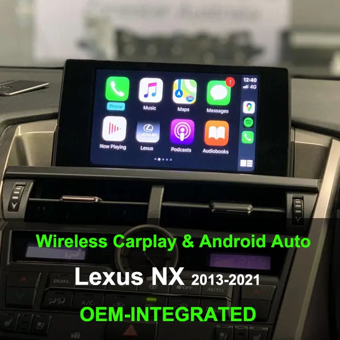 Wireless CarPlay for Lexus NX 2013-2022, with Android Auto Mirror Link AirPlay Car Play Navigation Functions Carputech