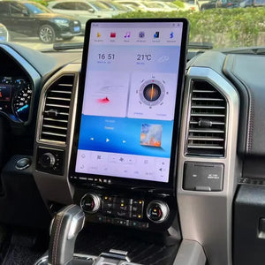16.8" Qualcomm For Ford F150 2015-2019 Upgrade Tesla Style Screen Android Auto GPS Navigation Multimedia Player Carputech