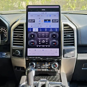 16.8" Qualcomm For Ford F150 2015-2019 Upgrade Tesla Style Screen Android Auto GPS Navigation Multimedia Player Carputech