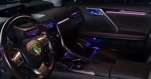 64 Colors Dynamic Ambient Lighting for LEXUS RX 2016 -2022 Interior Lighting Upgrade Accessories Carputech