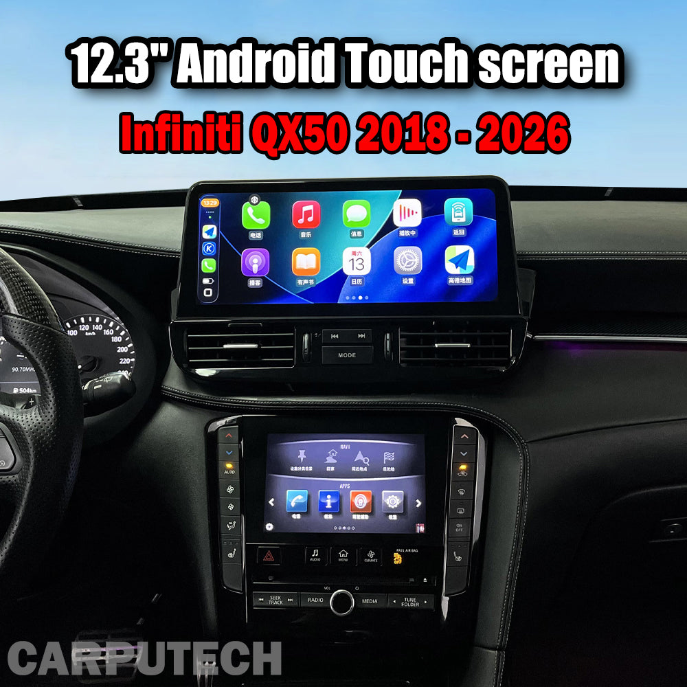 12.3'' For Infiniti QX50 2018-2026 Android Screen Infotainment Navigation System Car Multimedia Touch Screen Head Unit Car Radio GPS
