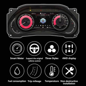 For Nissan Patrol Armada Y62 2010-2023 12.3" LCD Digital Dashboard Cluster Car Panel Speedometer Virtual Cockpit - Carputech