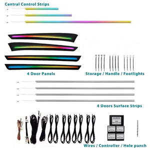 For Mercedes-Benz E-Class W212 2010-2015 64 colors Galaxy Symphony Ambient Lighting Carputech