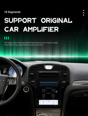 14.4" Qualcomm For Chrysler 300 300C 300S 2011-2023 Car Radio Stereo Carplay Upgrade Tesla Style Screen Android Auto GPS Navigation Multimedia Player Carputech