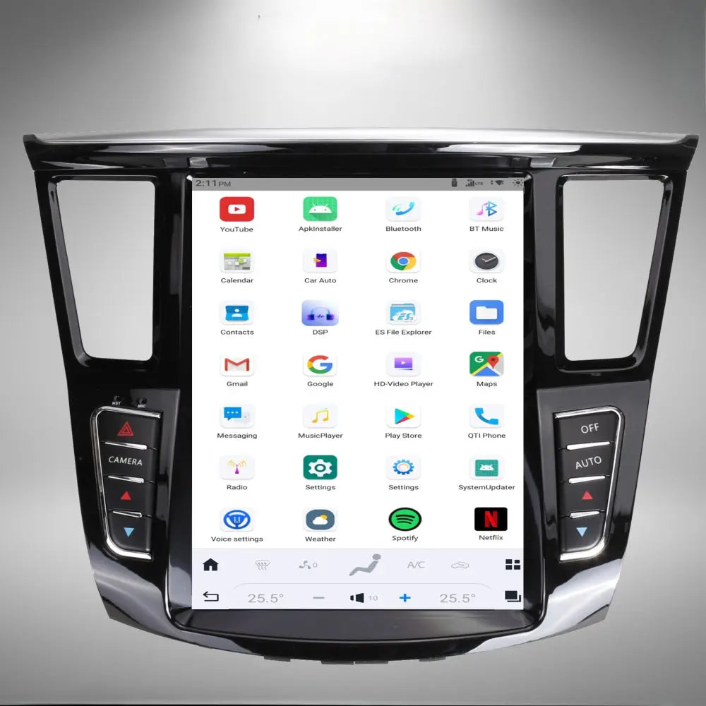 12.1" Qualcomm For Infiniti QX60 2011-2020 Car Radio Stereo Carplay Upgrade Tesla Style Screen Android Auto GPS Navigation Multimedia Player Carputech