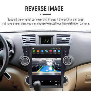 12.1" Qualcomm For Toyota Highlander 2008-2014 Car Radio Stereo Carplay Upgrade Tesla Style Screen Android Auto GPS Navigation Multimedia Player Carputech