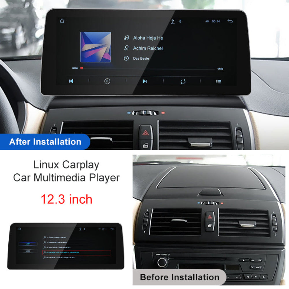 12.3 inch For BMW X3 E83 No Screen 2004-2009 Linux Infotainment Navigation System Car Multimedia Touch Screen Head Unit Car Radio GPS