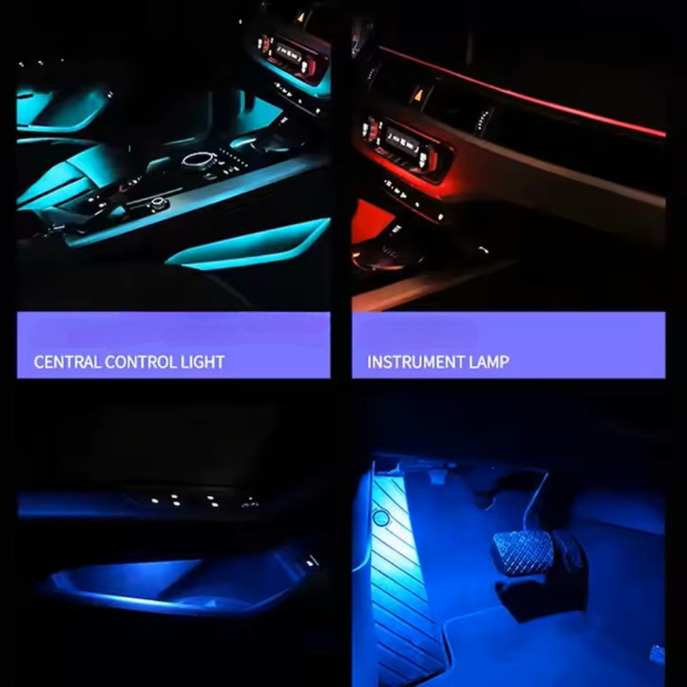 Upgrade 256 Colors Symphony Led Car Interior Ambient Lighting Decoration for Audi Q5 2010-2017 Atmosphere Strip Accessories Carputech