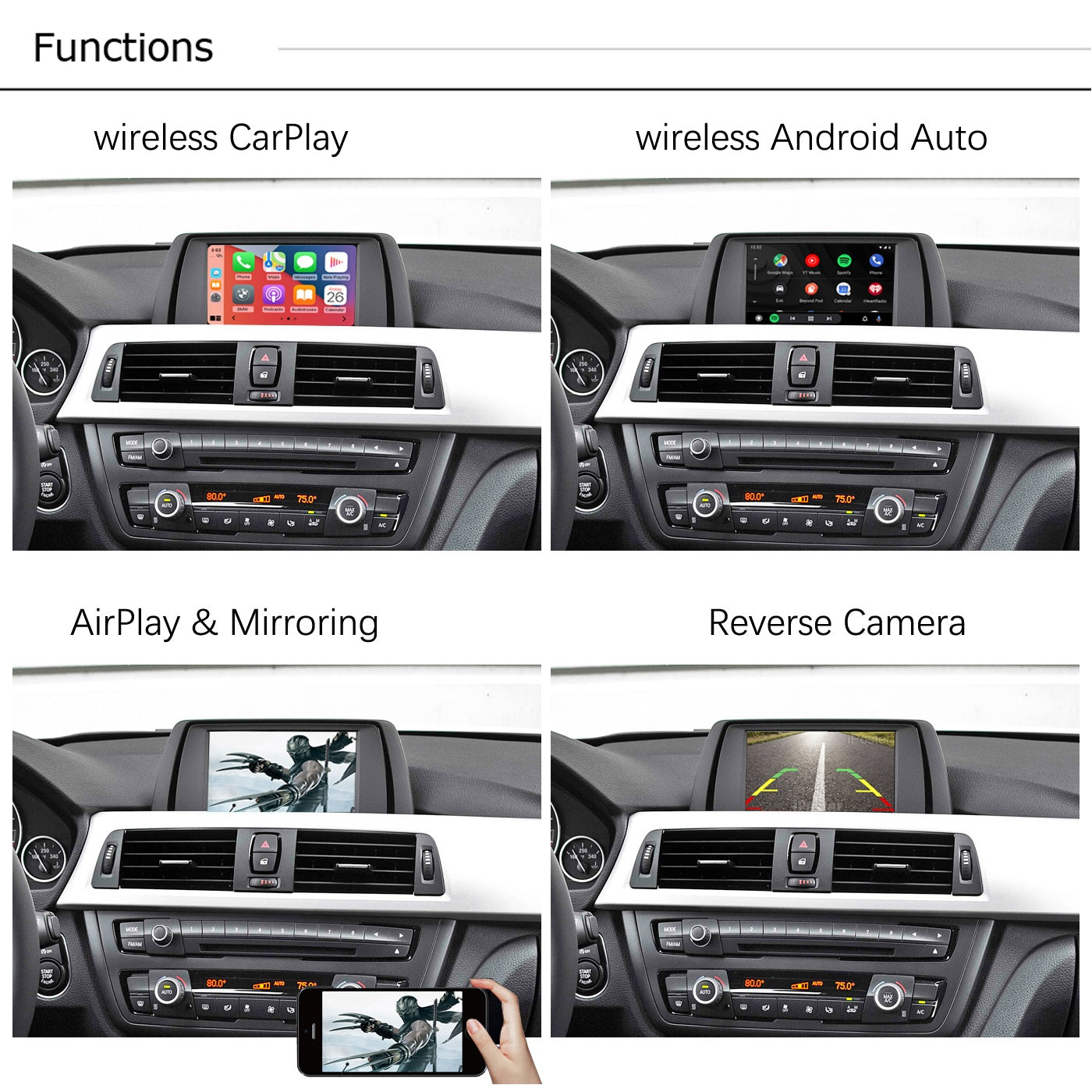 Apple CarPlay & Android Auto Retrofit Module for BMW 1 Series (2009–2019) – Plug & Play Upgrade