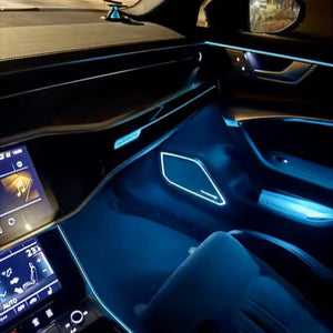 Full Set Car Interior Ambient Lighting for Audi A6 A7 C8 2019-2024 Upgrade Light Kit Dashboard Center Console Door Trim Carputech