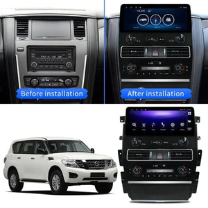 12.3 "Android 14 Nissan Amanda Patrol Y62 Infiniti QX56 QX80 2010-2023 Navigation Screen Car Radio Multimedia Player Carputech