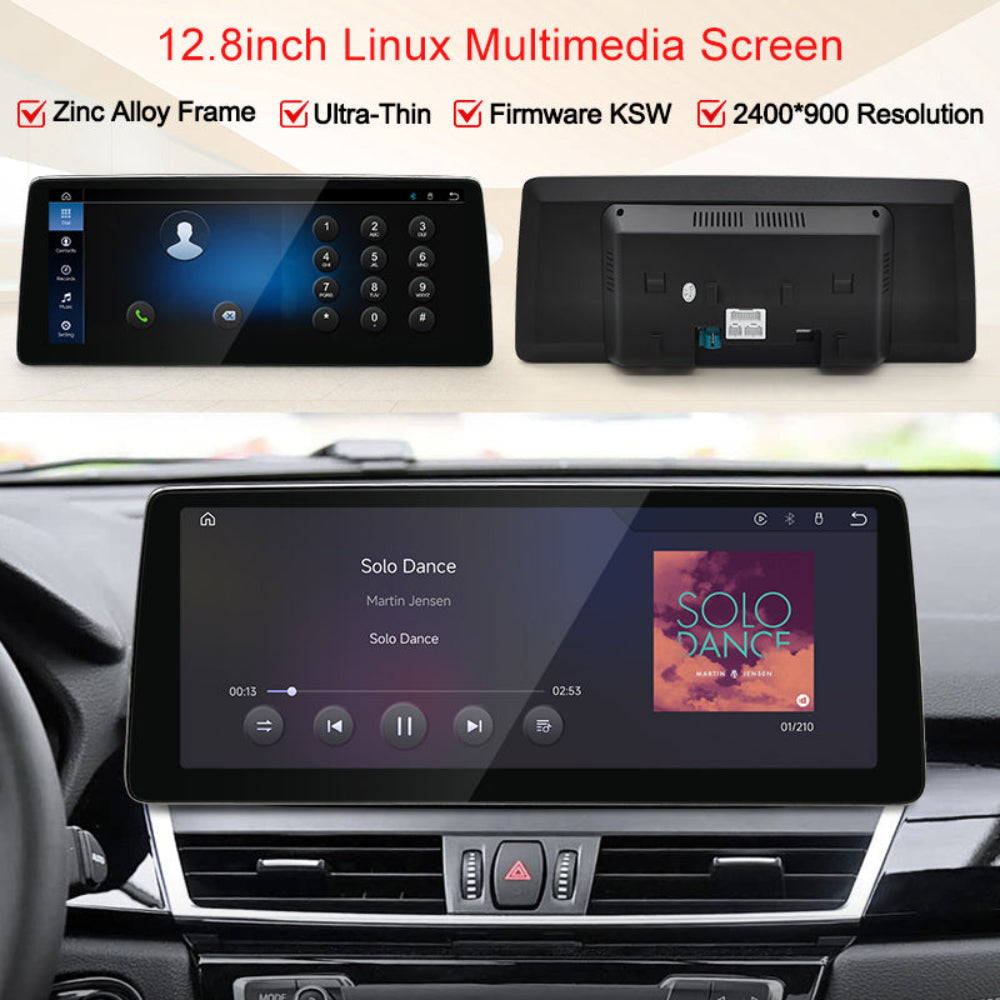 12.8 inch For BMW 2 Series F45 F46 2014 - 2018 NBT EVO Linux Infotainment Navigation System Car Multimedia Touch Screen Head Unit Car Radio GPS