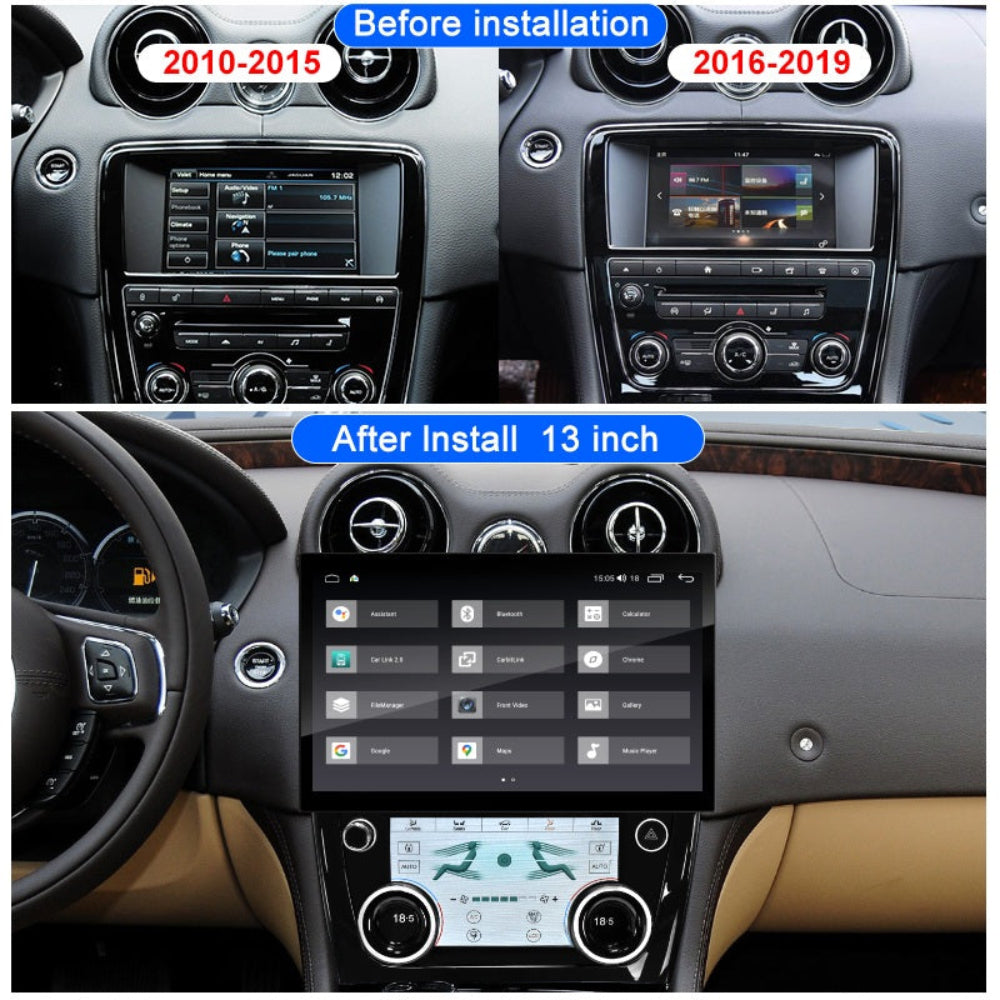 13'' For Jaguar XJ XJL XJR 351 2010-2019 Android Screen Infotainment Navigation System Car Multimedia Touch Screen Head Unit Car Radio GPS