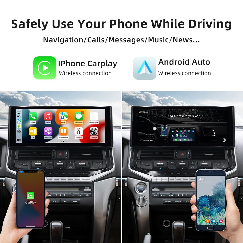 16.2inch Touch Screen For Toyota Land Cruiser LC200 LC300 2007-2021 Android 14 Car Radio Multimedia Player Navigation Carputech