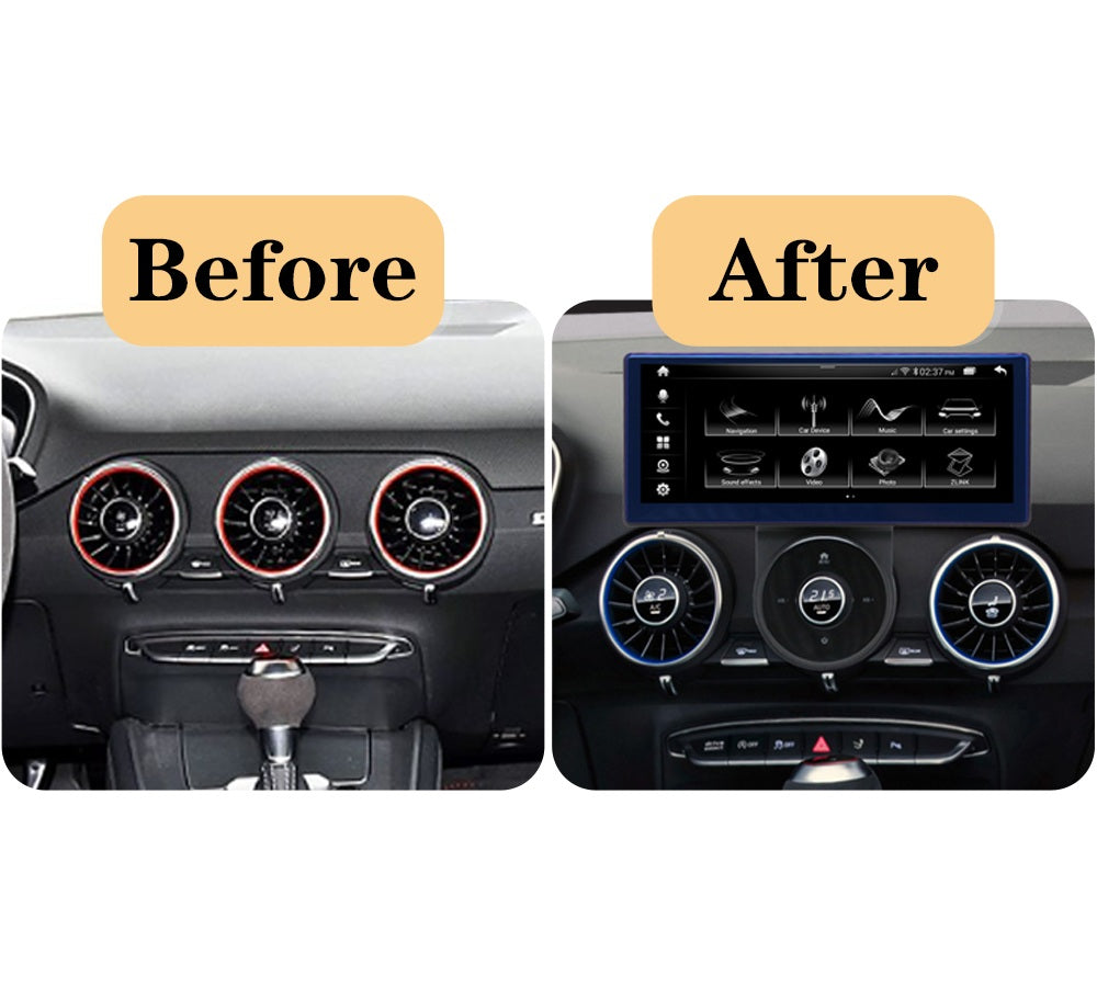 10.25'' For Audi TT RS 2015-2022 Android Screen Infotainment Navigation System Car Multimedia Touch Screen Head Unit Car Radio GPS