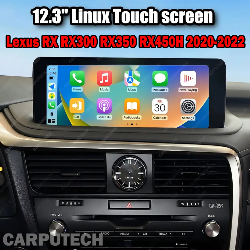 12.3 inch For Lexus RX 2020-2022 Linux Infotainment Navigation System Car Multimedia Touch Screen Head Unit Car Radio GPS