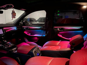 Dynamic Ambient Light for Porsche Macan 2018-2025 Interior LED Lighting Upgrade Trim Panel Atmosphere Accessories Carputech