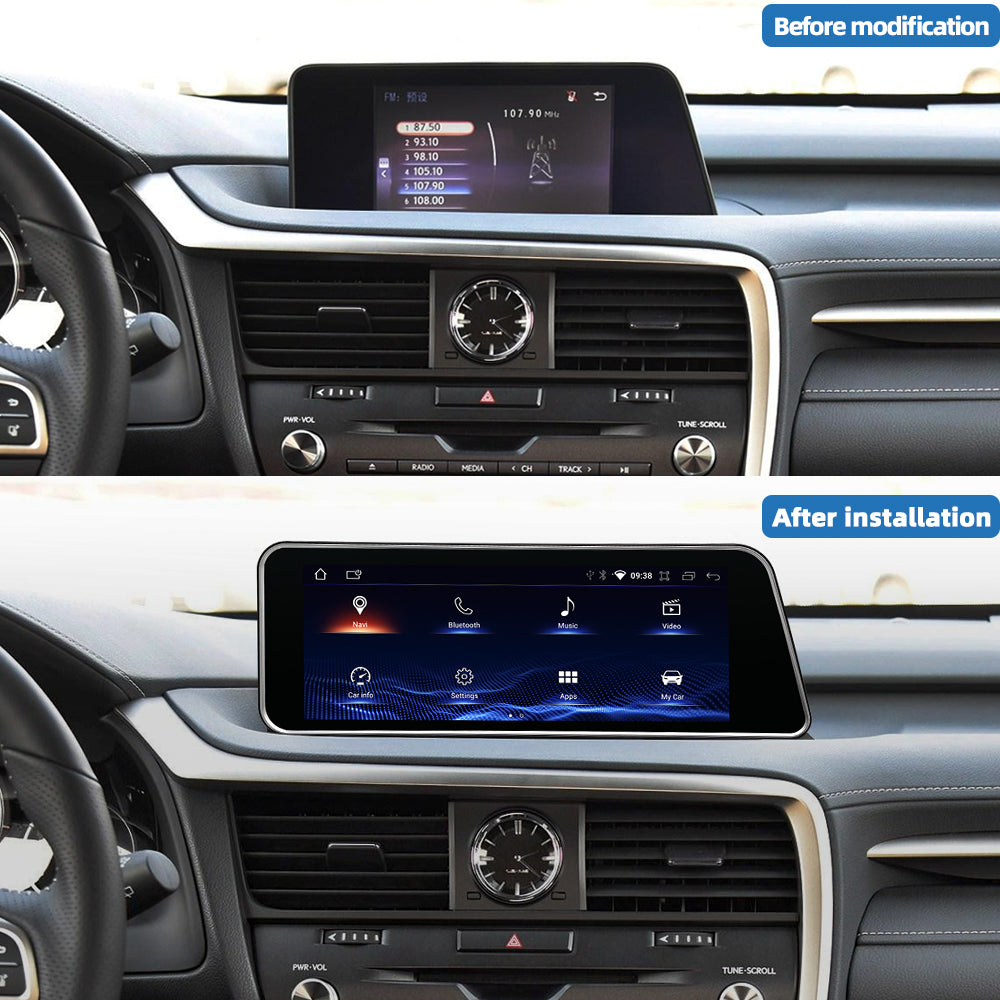 12.3'' For Lexus Rx330 Rx350 Rx450 2015 - 2019 Infotainment Navigation System Car Multimedia Touch Screen Head Unit Android14 Car Radio GPS