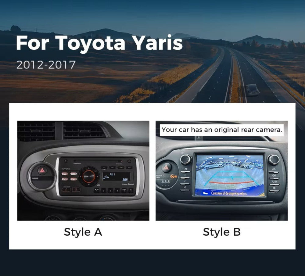 For Toyota Yaris 2012-2017 Infotainment Navigation System Car Multimedia Touch Screen Head Unit Android14 Car Radio GPS