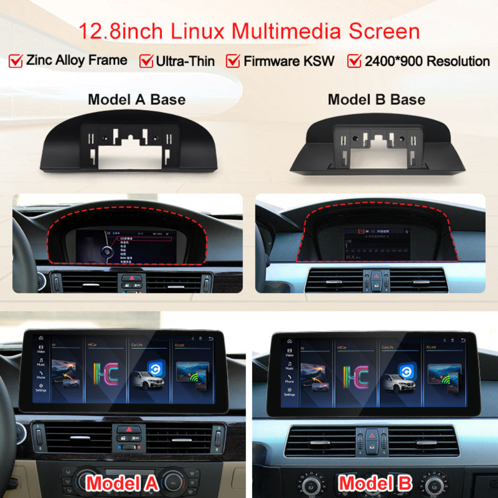 12.8 inch For BMW 3 / 5 Series E60 E61 E62 E63 E90 E91 E92 E93 CCC CIC Linux Infotainment Navigation System Car Multimedia Touch Screen Head Unit Car Radio GPS