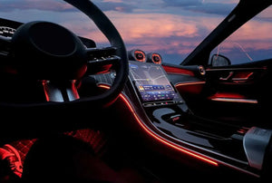 Full Set 64 Colors Car Interior LED Lighting Car Ambient Lighting Kit for Mercedes Benz C-class W206 / GLC X254 2022-2025 Carputech