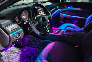 64 Colors LED Interior Ambient Lighting Kit for Mercedes Benz CLS-Class W218 2012-2017 Carputech