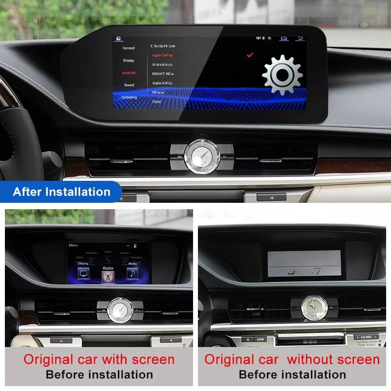 12.3inch Android 15 For Lexus ES 200 250 300H 350 2012-2018 Car Radio Multimedia Video Player Wireless CarPlay & Android Auto
