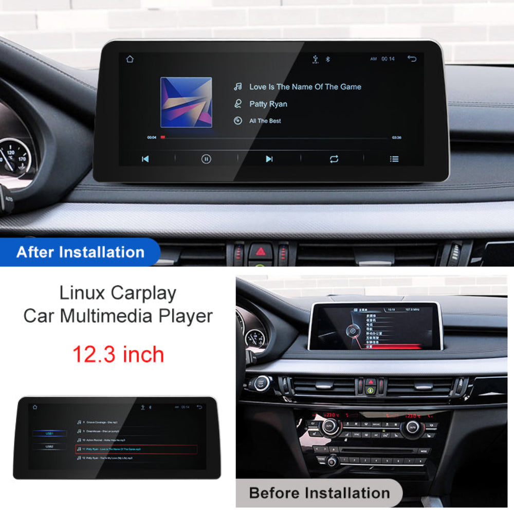 12.3 inch For BMW X5 F15 X6 F16 2014-2019 NBT EVO Linux Infotainment Navigation System Car Multimedia Touch Screen Head Unit Car Radio GPS