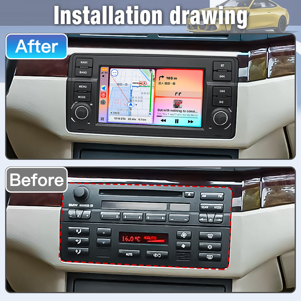 7 inch For BMW 3Series E46 M3 1998-2005 Linux Infotainment Navigation System Car Multimedia Touch Screen Head Unit Car Radio GPS