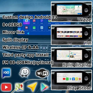 Lexus LS Android13 base Navigation Video Interface box Apple CarPlay & Android Auto Upgrade Module Carputech