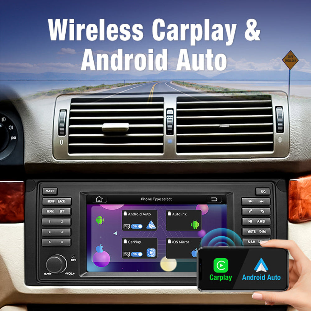 7 inch For BMW X5 E53 / 5 Series E39 1995-2003 Linux Infotainment Navigation System Car Multimedia Touch Screen Head Unit Car Radio GPS