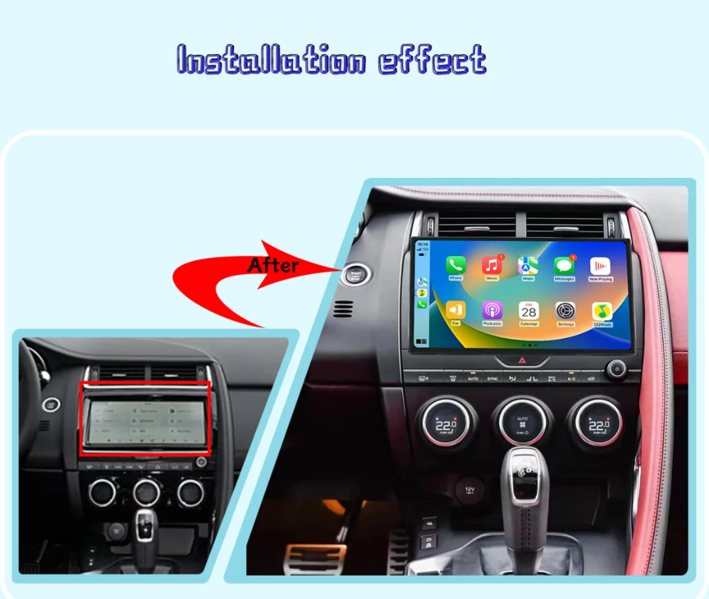 11.4'' For Jaguar E-PACE 2016-2019 Android Screen Infotainment Navigation System Car Multimedia Touch Screen Head Unit Car Radio GPS