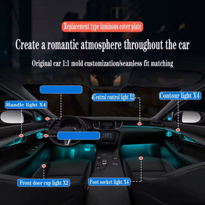 Car Ambient Lighting Led Upgrade Interior Ambient Lighting for Infiniti QX50 2018-2024 Carputech