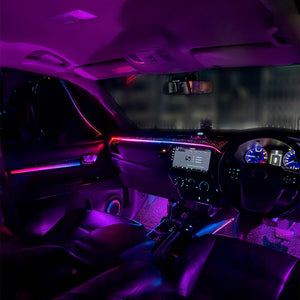 Upgrade RHD/LHD 64 Color Symphony Led Car Interior Ambient Lighting for Toyota Hilux 2015-2024 Trim Accessories Carputech