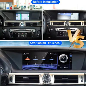 12.3" For Lexus GS 200 GS250 GS300 GS350 GS450 2012-2020 Car Radio Multimedia Player Wireless CarPlay Android Auto Upgrade Android Touch Screen - Carputech