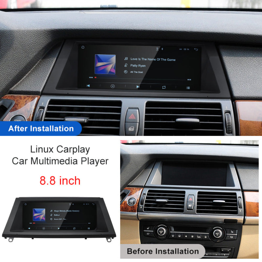 8.8 inch For BMW X5 E70 X6 E71 E72 CCC CIC 2008-2013 Linux Infotainment Navigation System Car Multimedia Touch Screen Head Unit Car Radio GPS
