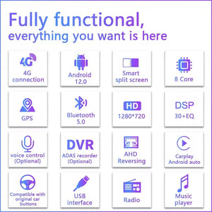 9" For Lexus LX570 2007-2015 Car Radio Multimedia Player Wireless CarPlay Android Auto Upgrade Android Touch Screen Carputech