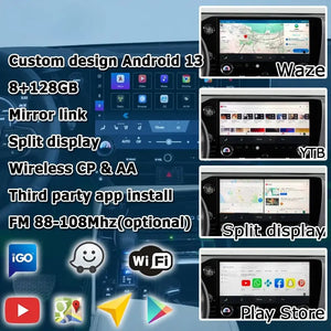 Lexus NX Android13 base Navigation Video Interface box Apple CarPlay & Android Auto Upgrade Module Carputech