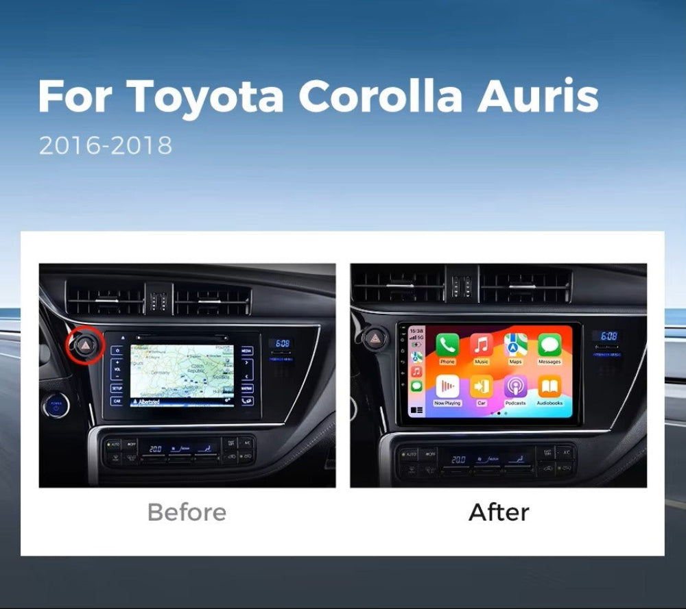 For Toyota Corolla / Auris 2016-2018 Infotainment Navigation System Car Multimedia Touch Screen Head Unit Android14 Car Radio GPS